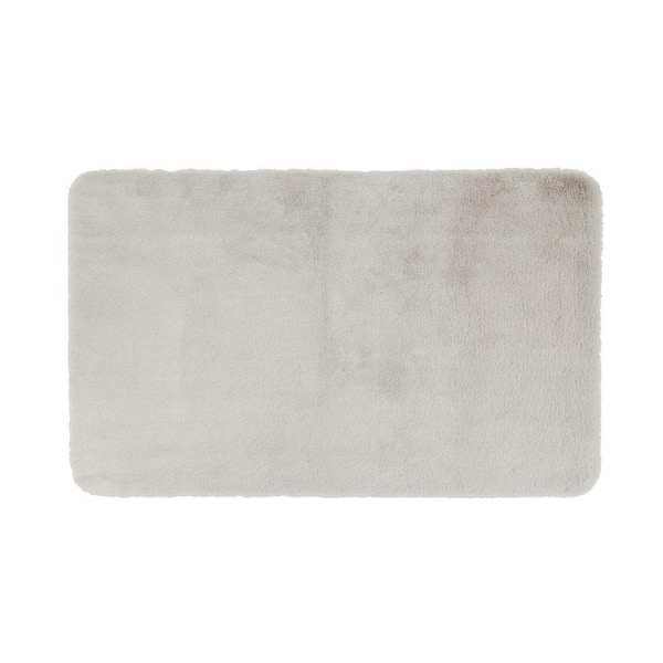 Mohawk Home Lavish Plush Silver 27 in. x 45 in. Bath Mat