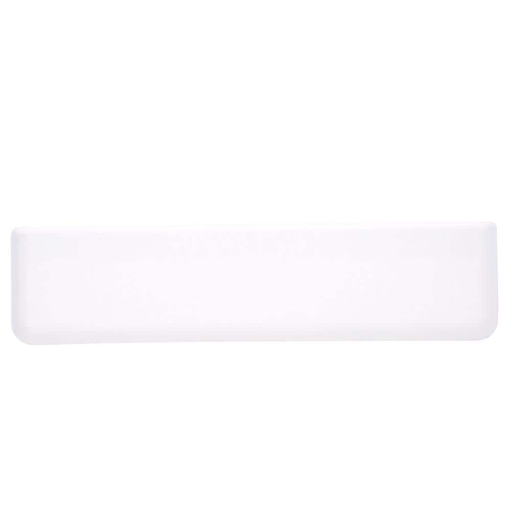 White 36" Cast Iron Double Basin Farmhouse Sink