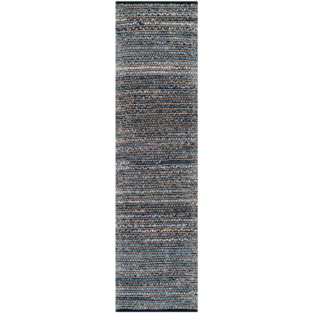Cape Cod Blue 2 ft. x 8 ft. Distressed Striped Runner Rug price history on PriceWatchPro
