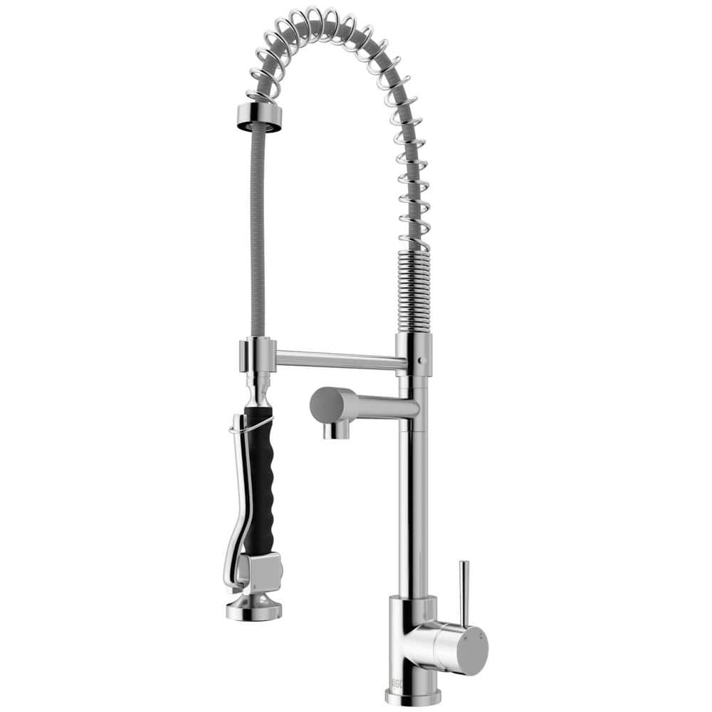VIGO Zurich Single Handle Pull-Down Sprayer Kitchen Faucet in