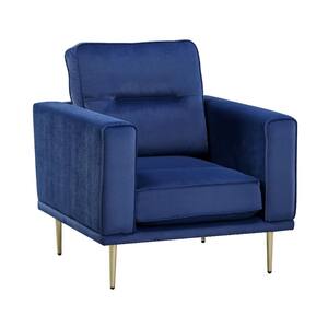 Armando Blue Velvet Arm Chair
