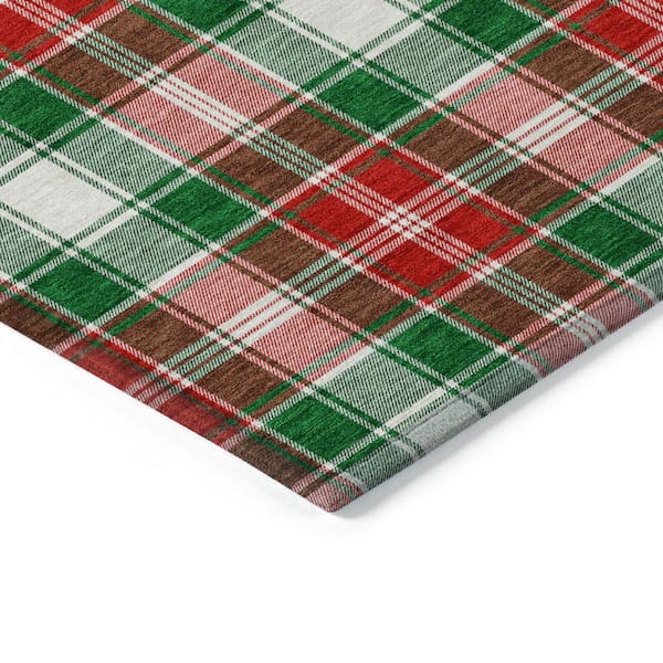 Chantille Machine Washable Indoor/Outdoor Abstract ACN1817 Emerald 2 ft. 3 in. x 7 ft. 6 in. Runner Rug