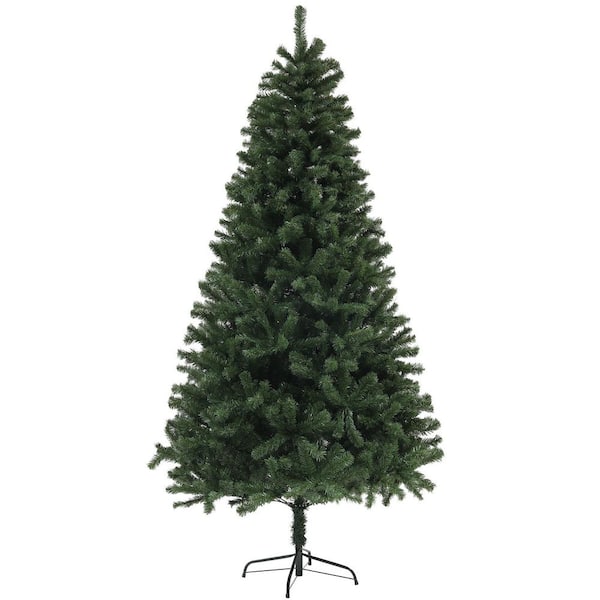 7. 5ft Artificial Christmas Tree, Xmas Tree with 1346 Branch Tips, Auto Open, Holiday Decor with Steel Base