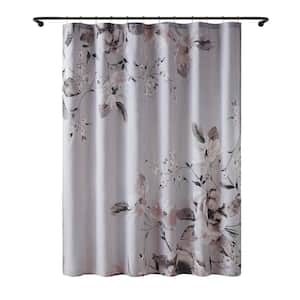 Penelope 72 in. W x 72 in. L Cotton in Lilac Shower Curtain