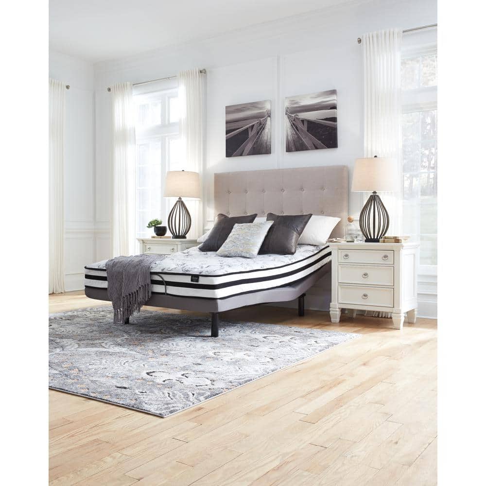 Queen White Innerspring Gel Memory Foam Mattress