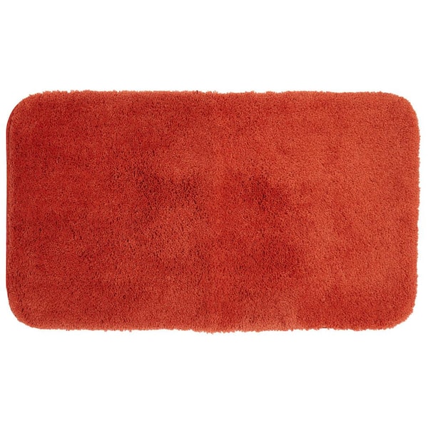 Mohawk Home Pure Perfection Terra Cotta 17 in. x 24 in. Nylon Bath Rug