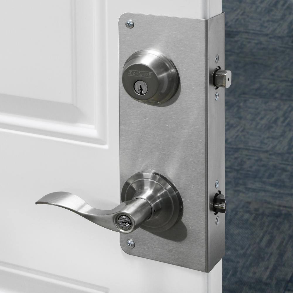 Satin Stainless Steel Door Guard Reinforcer Plate