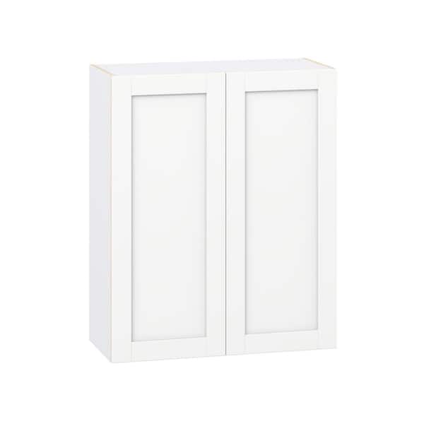 Milton 33 in. W x 14 in. D x 40 in. H Assembled Shaker Wall Kitchen Cabinet in Bright White