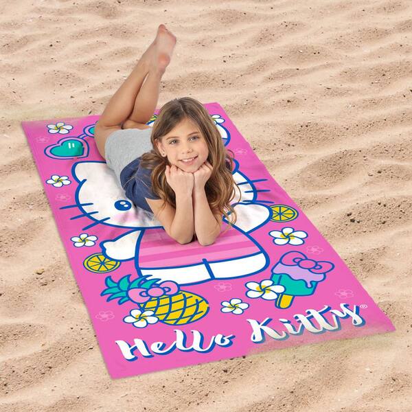Hello Kitty ビーチタオル Amazon.com: Jay Franco Hello Kitty Bath Pool Beach Towel