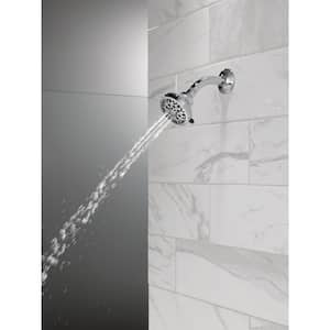 4-Spray Patterns 1.5 GPM 3.31 in. Wall Mount Fixed Shower Head in Chrome