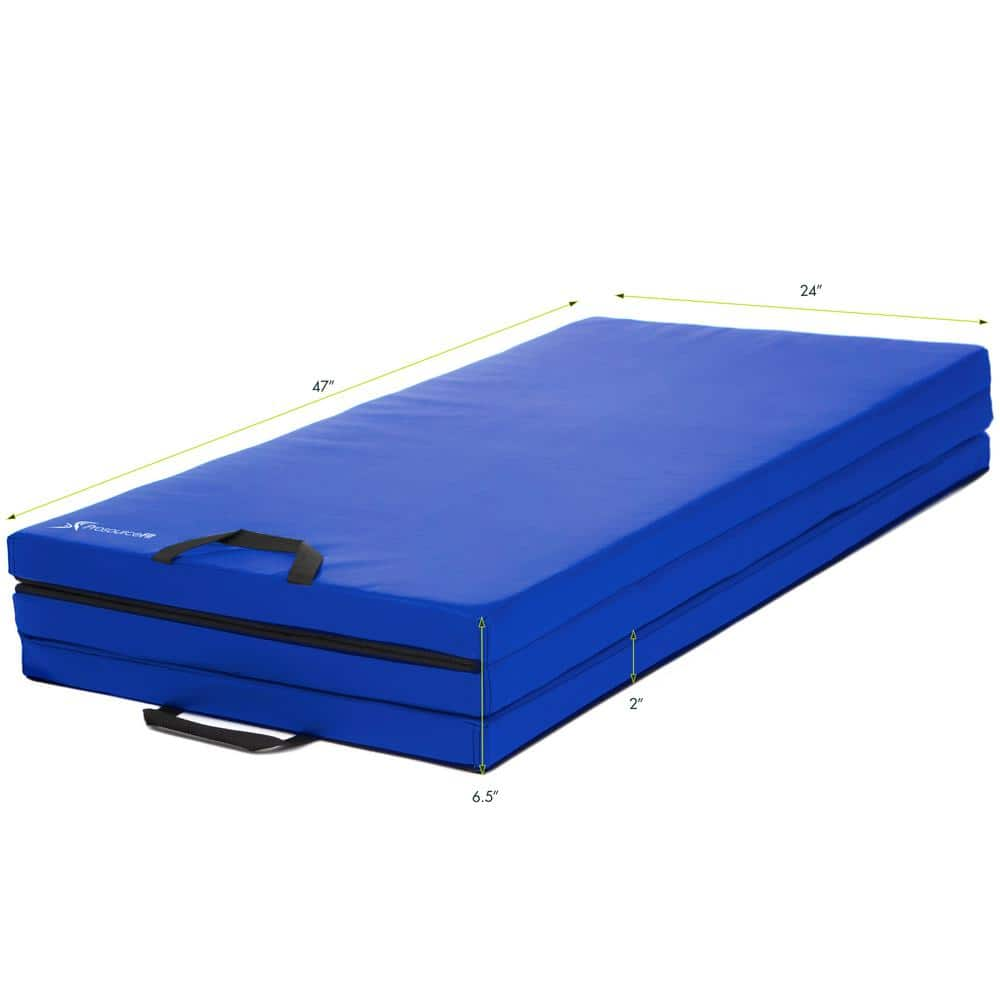 Buy TriFold Folding Thick Exercise Mat Blue 6 ft. x 4 ft. x 2 in