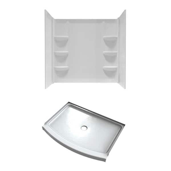 Roll in 63 in. x 38.5 in. ADA Shower Stall