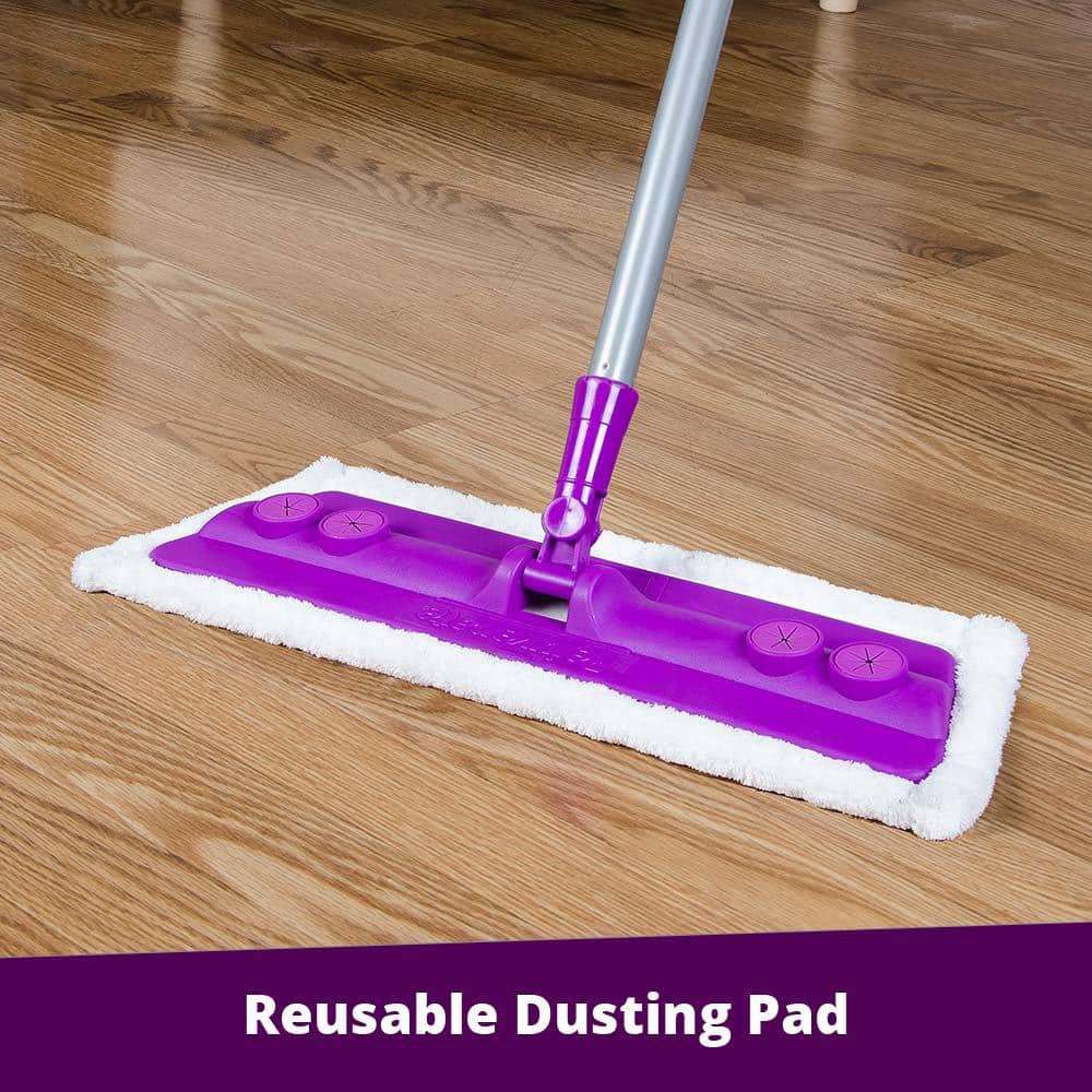 Rejuvenate Multicolor Microfiber Flat Mop Kit with Aluminum Handle