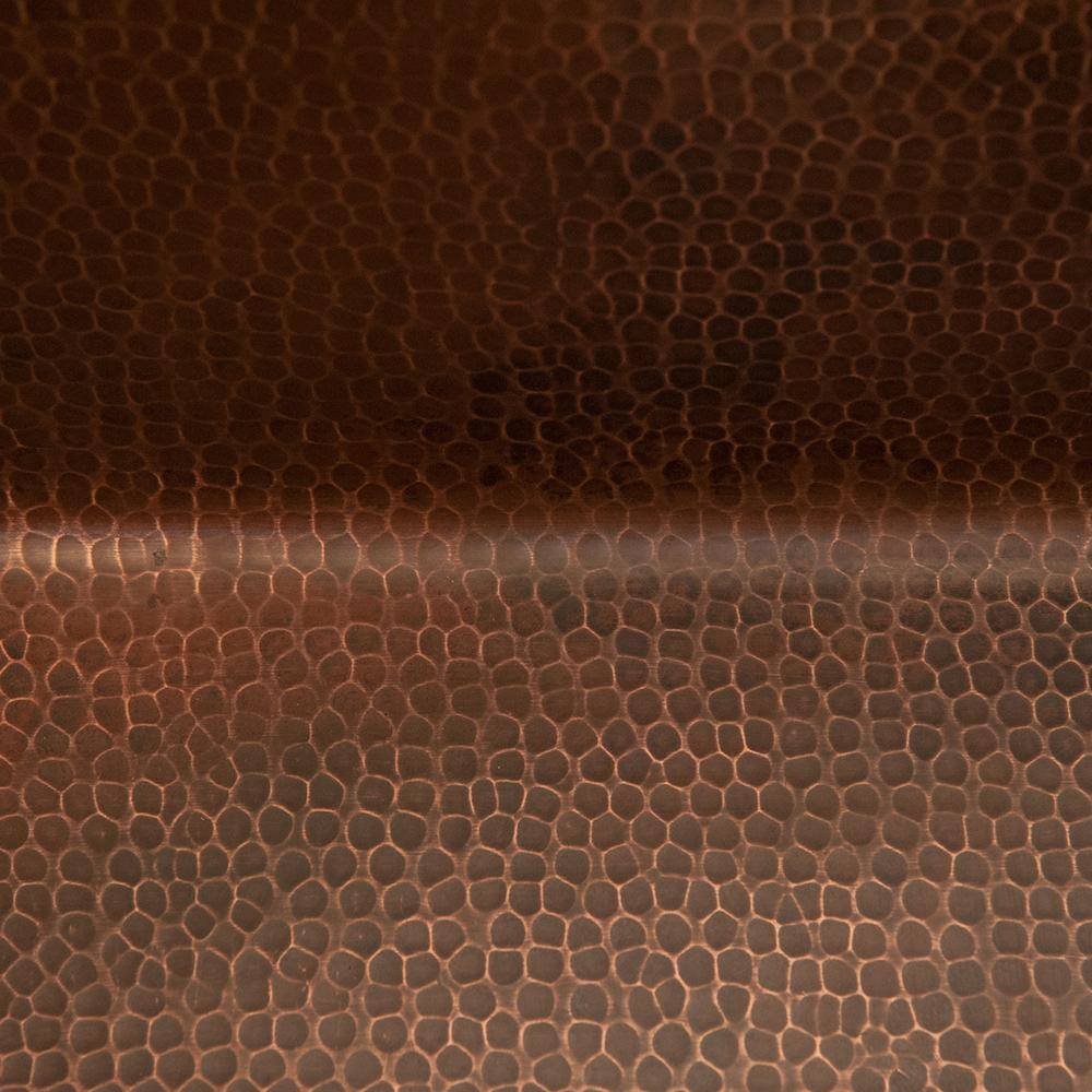 16" Rectangular Hammered Copper Bar Sink in Oil Rubbed Bronze