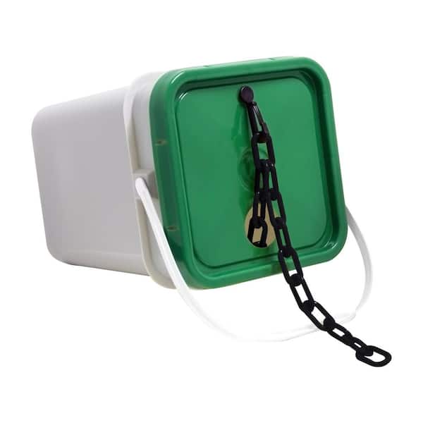 1" X 350' Black Plastic Chain - Pail