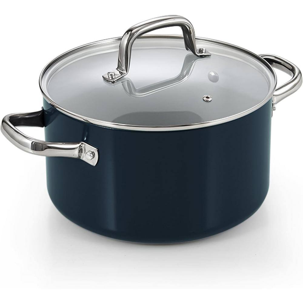 Cook N Home 6 qt. Hard Anodized Aluminum Healthy Ceramic Nonstick Gumbo