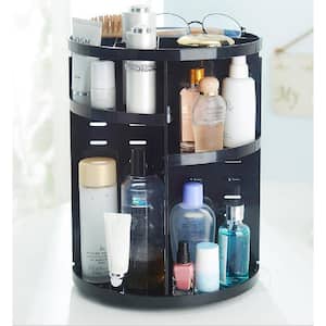 9 in. x 12 in. Rotating Cosmetic Storage Tower Makeup Organizer