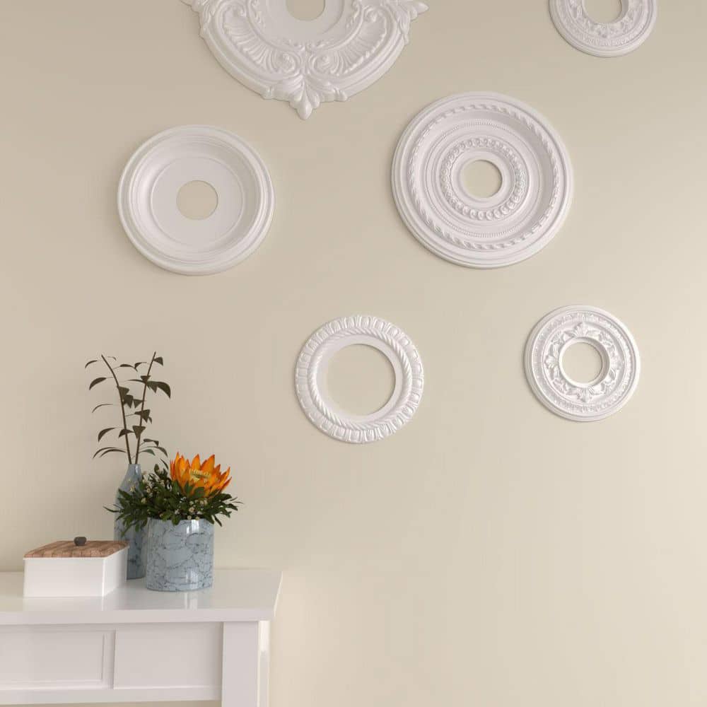 Claremont Primed Circle Medallion for Ceiling Elegance 10.625"