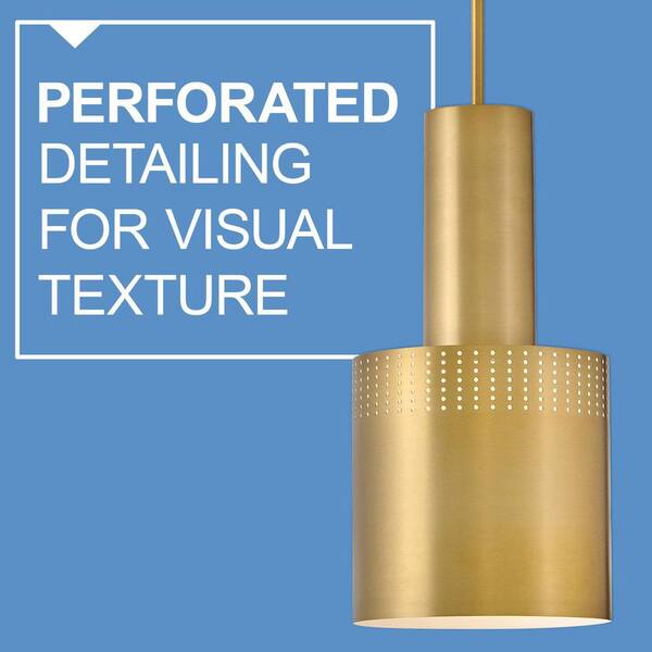 LARK - Casey 1-Light Lacquered Brass Pendant Light