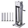 VEVOR Manual Sausage Stuffer 7 L/15 lbs. Vertical Sausage Machine Dual-Speed Meat Stuffer Food-Grade 304 Stainless Steel SDLSBXGGCJ7L5STTEV0