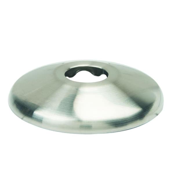 BrassCraft 3/8 in. IPS Shallow Escutcheon in Satin Nickel