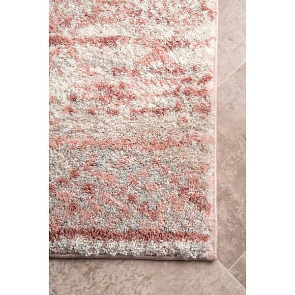 fua accessery door（M）サーモンピンク nuLOOM Sunniva Pink 6 ft. x 6 ft. Moroccan Round Rug ACSD04A