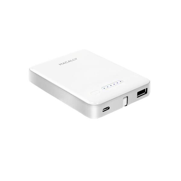 Macally 3000 mAh Portable Battery Charger Dual Port Lightning and Micro USB