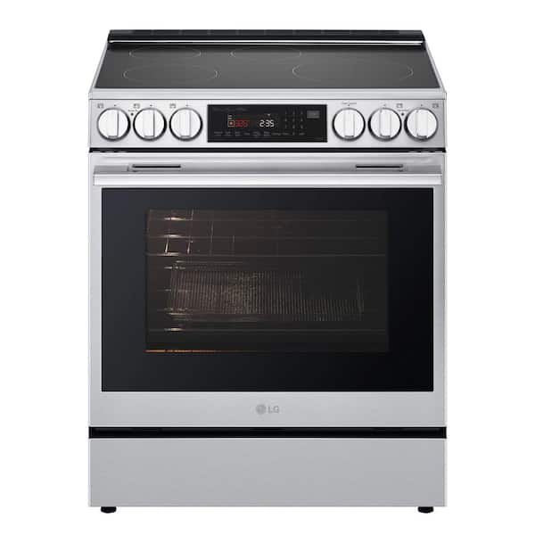 30 in. 6.3 cu. ft. Smart 5-Element Induction Range in Stainless Steel with Probake Convection, Instaview, Air Fry