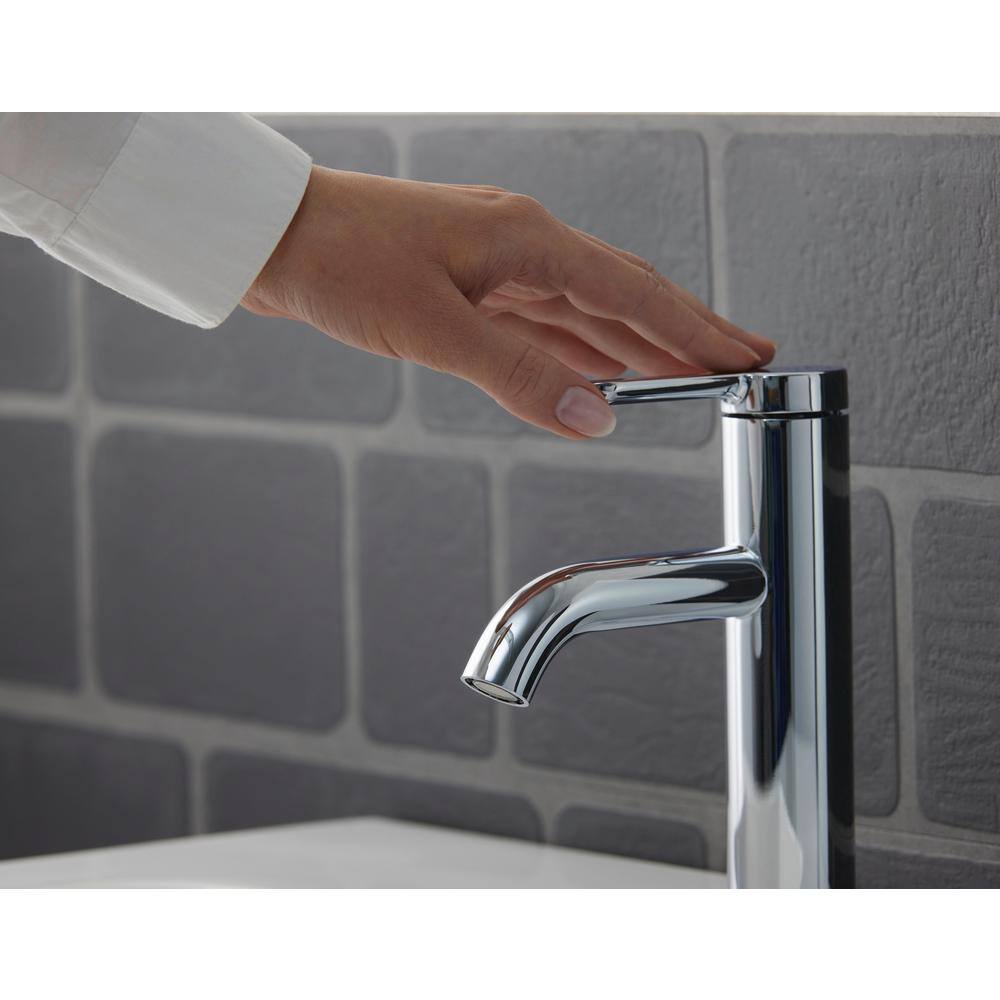 Duravit C.1 Series Sleek Chrome 10.33" Bathroom Faucet with Drain