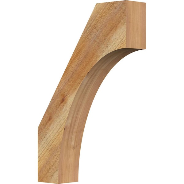 Ekena Millwork 4"W x 16"D x 24"H Westlake Rough Sawn Knee Brace, Western Red Cedar