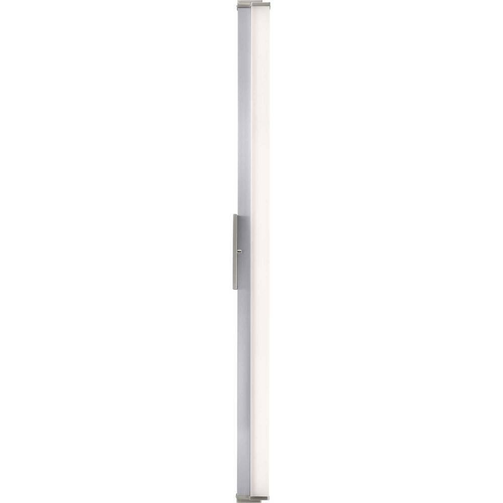 48" Brushed Nickel LED Linear Bath Light with Acrylic Shade