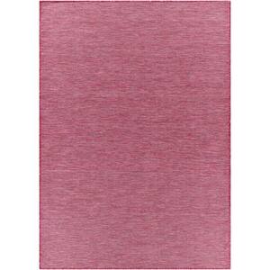 Zalie Bright Pink 5 ft. 1 in. x 7 ft. Indoor/Outdoor Area Rug