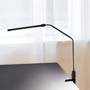 41 in. Black Modern Contemporary LED Clamp Desk Lamp
