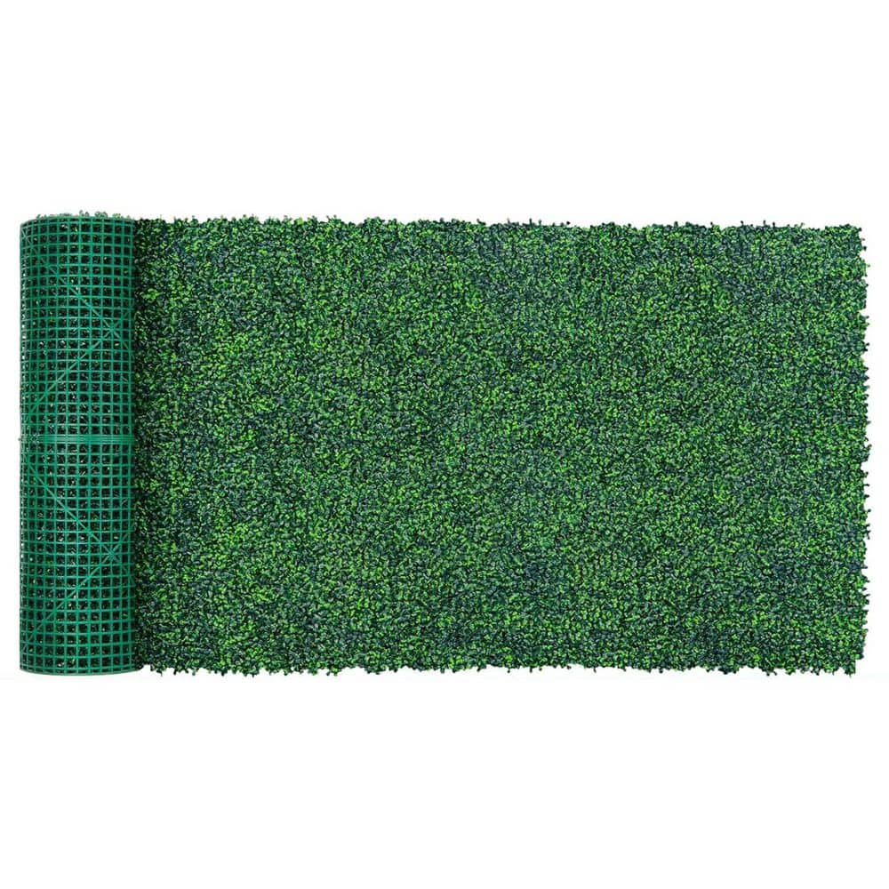 11.02 in. Artificial Boxwood Plastic Roll Panels UV-Anti Faux Ivy Leaves Privacy Fence Screen for Indoor Outdoor Decor price history on PriceWatchPro