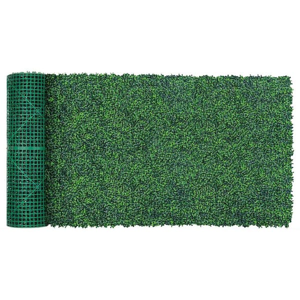 Artificial Boxwood Roll Panels 40x120 UV-Anti Faux Ivy Leaves Privacy Fence Screen for Indoor Outdoor Decor