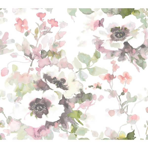 York Wallcoverings 45 sq. ft. Garden Anemone Premium Peel And Stick Wallpaper