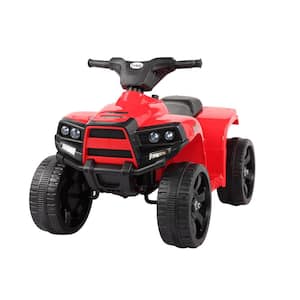6-Volt Kids Ride on ATV Car 4 Wheelers Electric Quad with Horn and LED Lights, Red