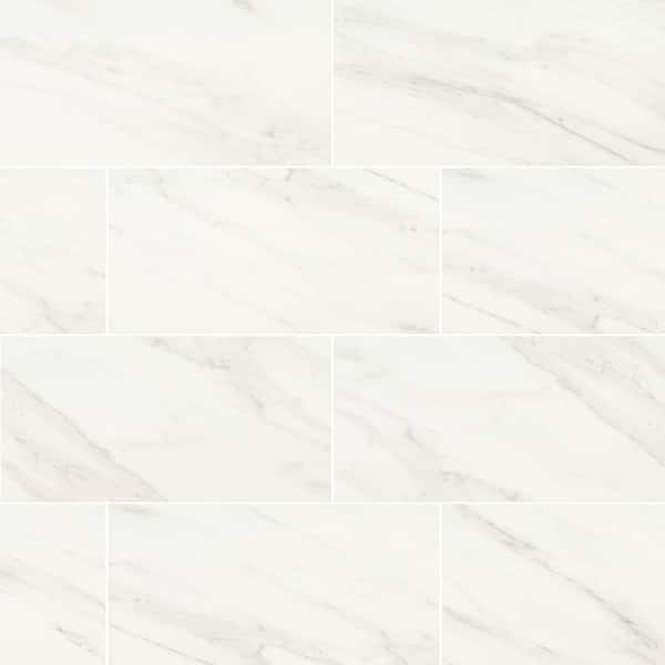 Home Decorators Collection Kolasus White 12 in. x 24 in. Matte Porcelain Floor and Wall Tile (224 sq. ft./Pallet)