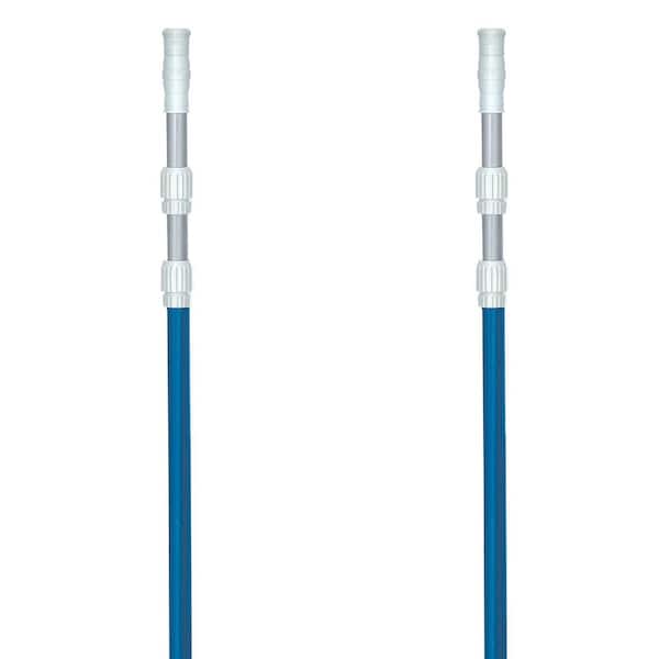 Swimline Universal 5 in. to 15 in. 3-Piece Anodized Swimming Pool Telescopic Pole (2-Pack)