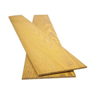Thermo-treated 1/4 in. x 5 in. x 4 ft. Gold Barn Wood Wall Planks (10 sq. ft. per 6-Pack)