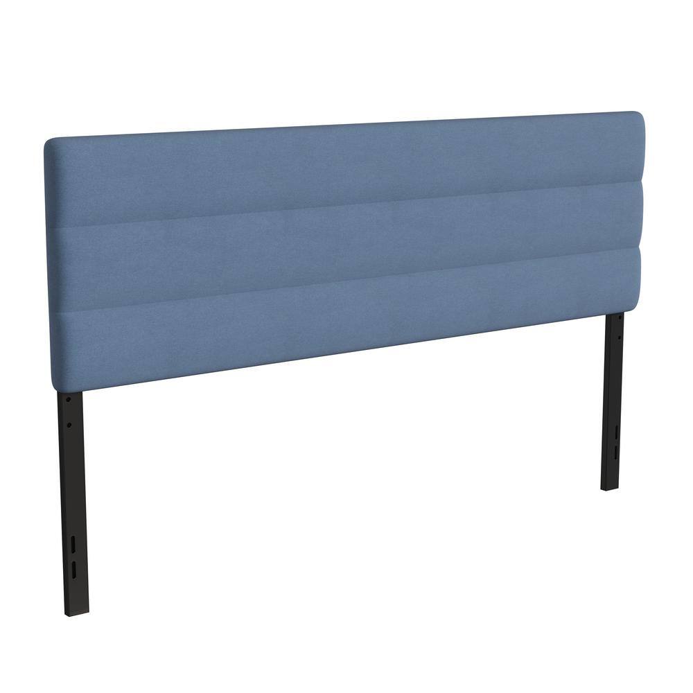 Carnegy Avenue 79 in. W Blue Fabric King Headboard CGATW499196BLHD