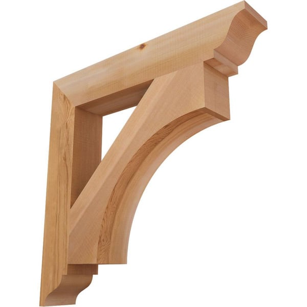 3.5 in. x 24 in. x 24 in. Western Red Cedar Westlake Traditional Smooth Corbel