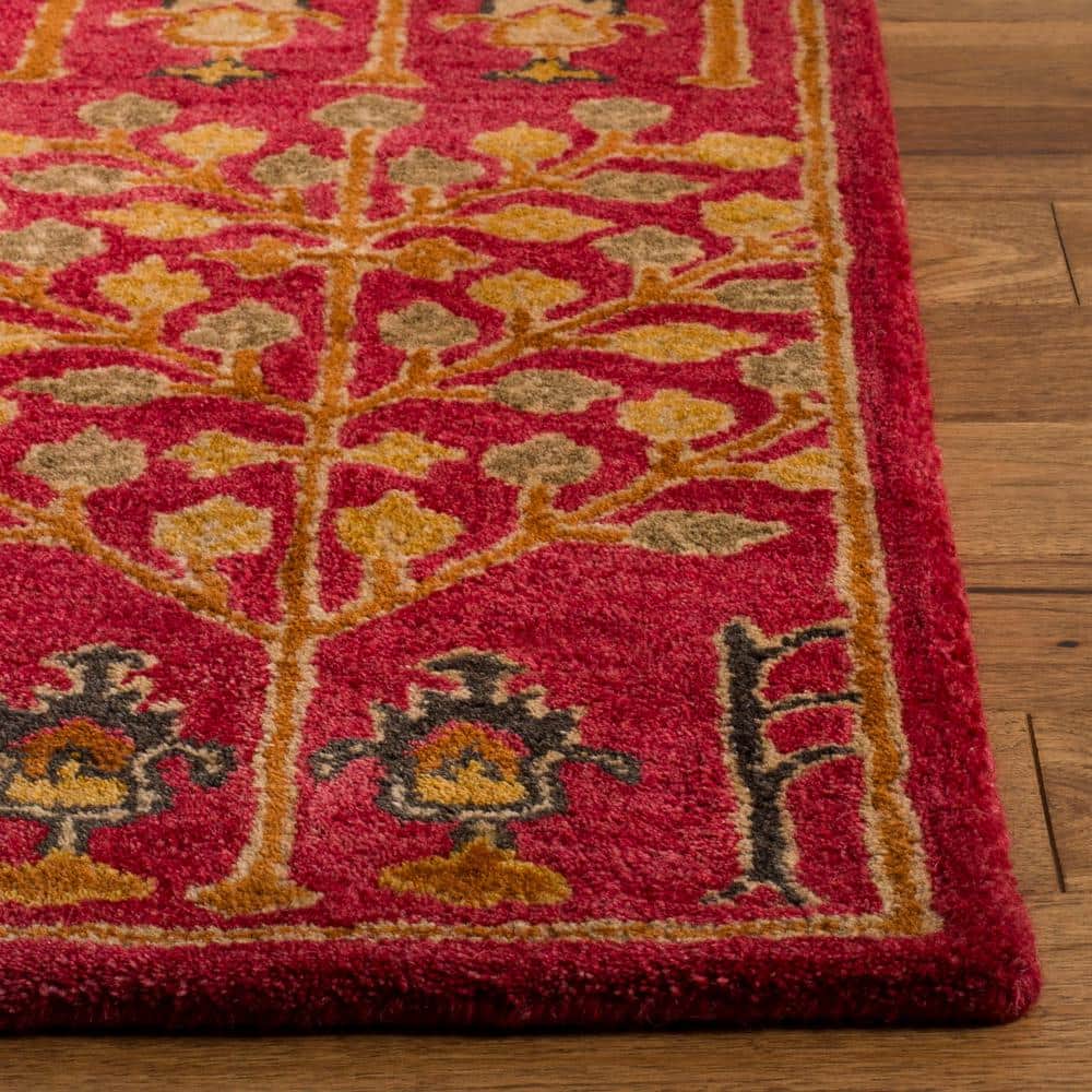 Heritage Red Hand-Tufted Wool 8' x 10' Area Rug