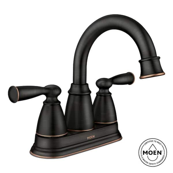 Banbury 4 in. Centerset Double Handle Bathroom Faucet in Mediterranean Bronze