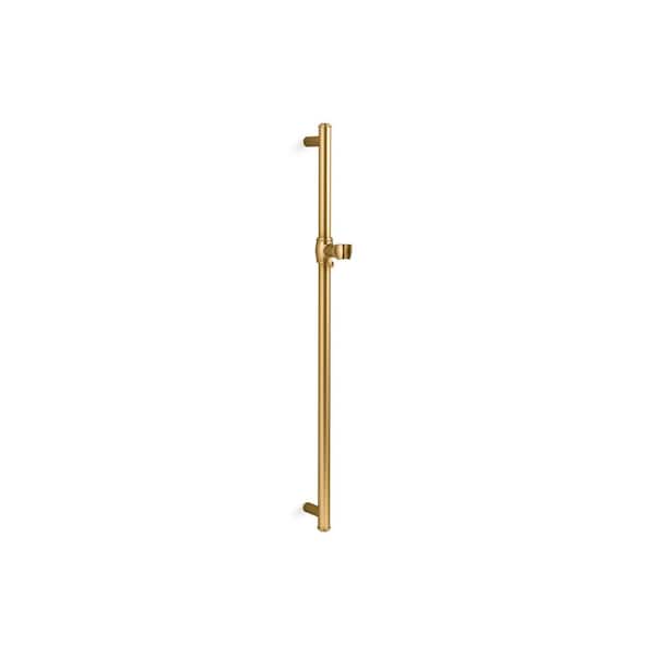 KOHLER Artifacts 30 in. Shower Slidebar in Vibrant Brushed Moderne Brass