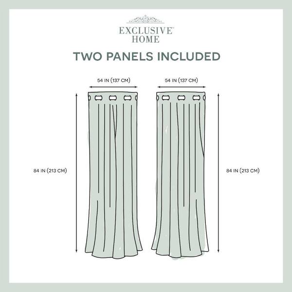 EXCLUSIVE HOME Biscayne Sand Solid Light Filtering Grommet