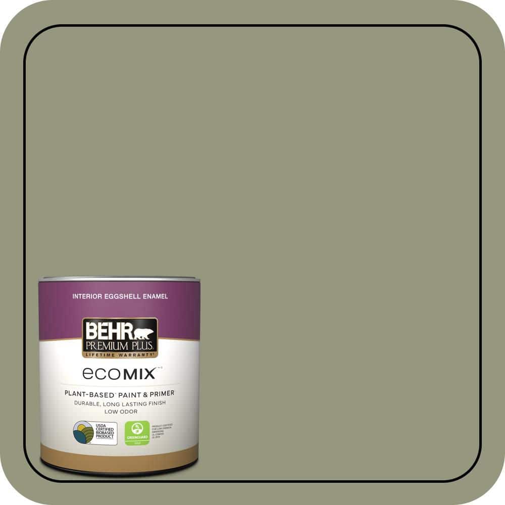 1 qt. #S380-5 Milkweed Pod Eggshell Enamel EcoMix Plant-Based Interior Paint & Primer price history on PriceWatchPro