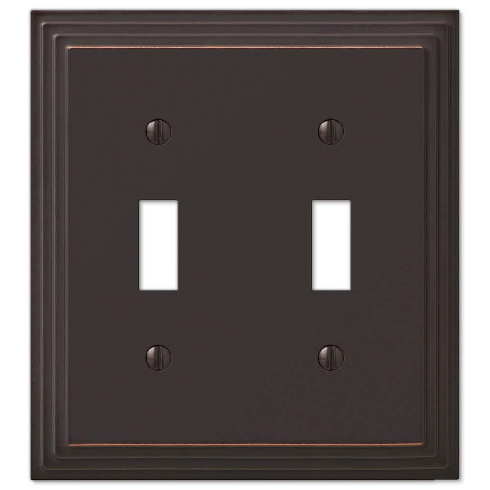 Bronze 2-Gang Toggle Wall Plate price history on PriceWatchPro