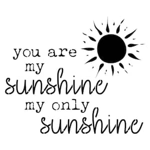 "You Are My Sunshine" Stencil & Free Bonus Stencil