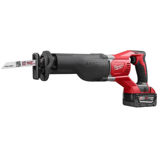 Milwaukee - M18 18V Lithium-Ion Cordless SAWZALL Reciprocating Saw W/(1) 3.0Ah Batteries, Charger, Hard Case